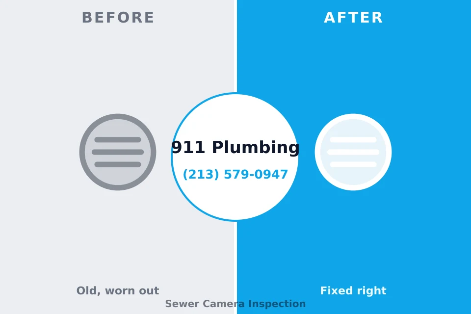 Before and after: plumbing company Cleburne, TX